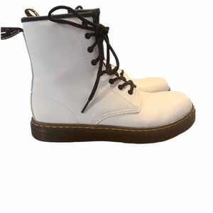 Dr Martens 1460 Zavalay White Combat Style Boots size 5